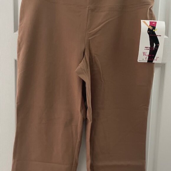 Women with Control "Tall"  Full Leg Crop Pant - Picture 1 of 3